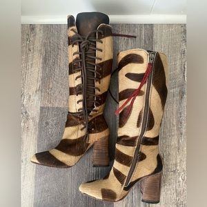 Animal print free bird by Steve Madden brand new boot never worn size 6